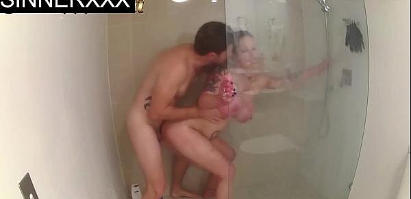  Cheating Wife Caught Banging Sons Friend in the Shower